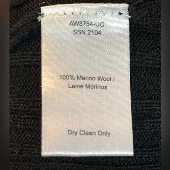 ATM ANTHONY THOMAS MELLILO Polo button Front Black sweater dress NWT. XS - Picture 9 of 9